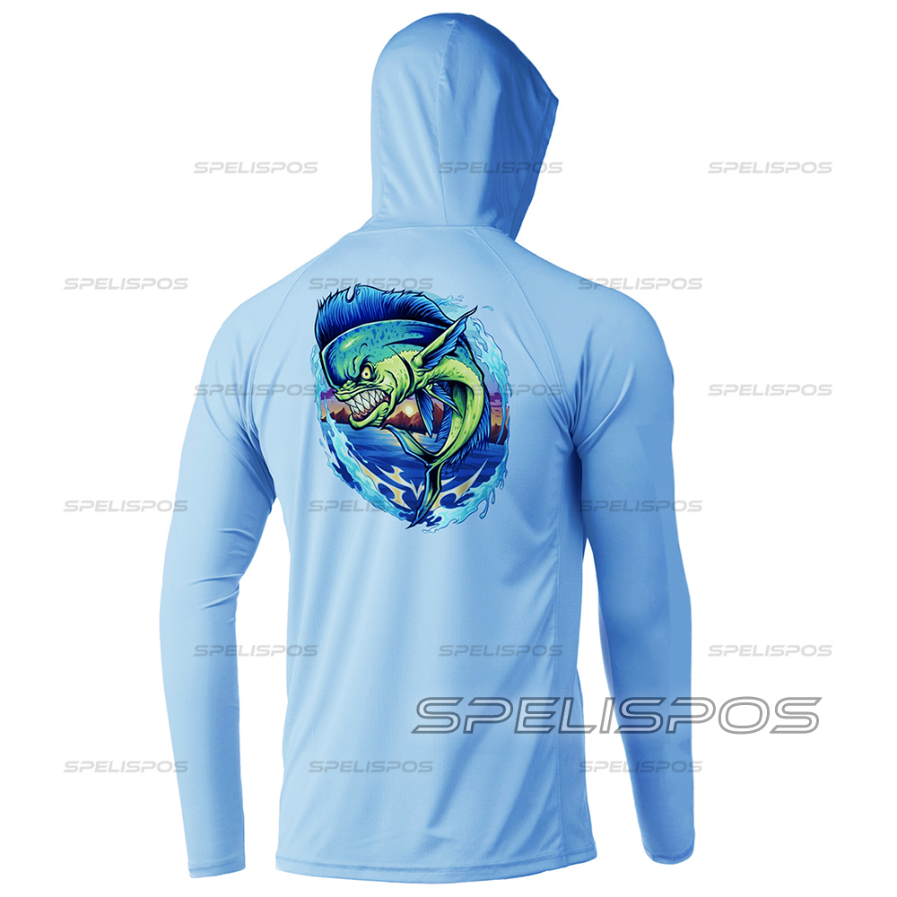 Running Gear Outdoor - Riding Tops Wear Blue Fishing Shirt