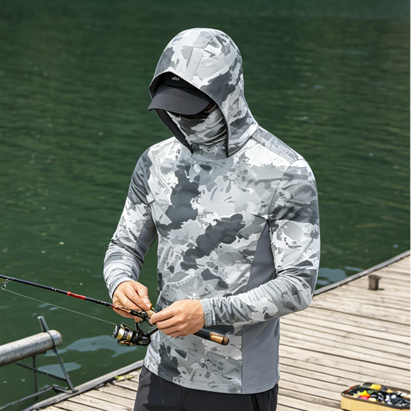 Running Gear Outdoor - 2026Riding Tops Wear Gray Fishing Shirt