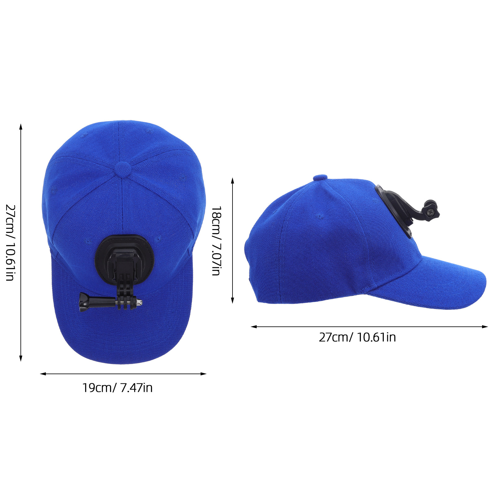 Baseball Cap Camera Mount Dark - Running Gear Outdoor ulasan dan harga