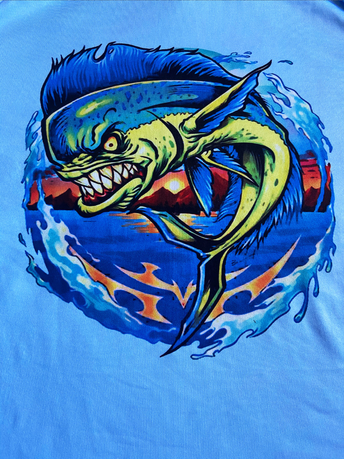 Riding Tops Wear Blue Fishing  - Running Gear Outdoor ulasan dan harga