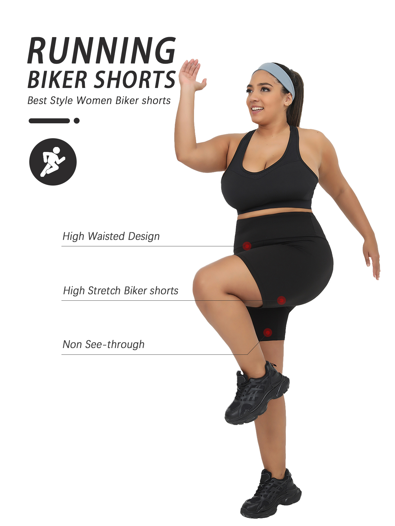 Plus Size Women's High Waisted - Running Gear Women ulasan dan harga