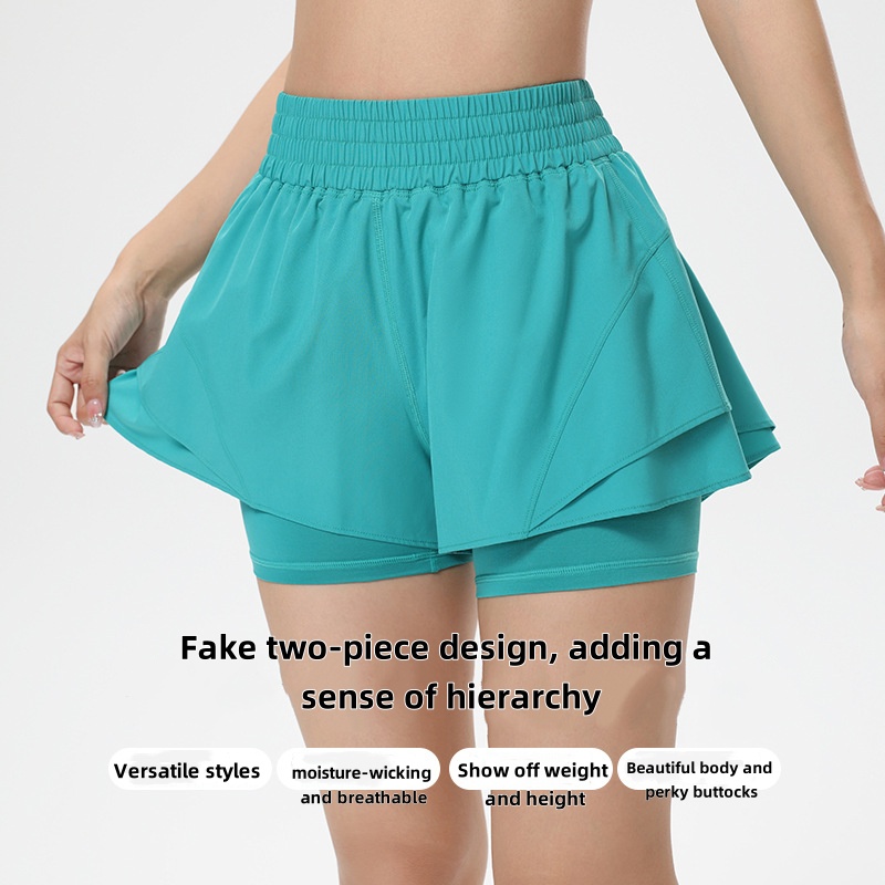 Thin breathable shorts with hi - Running Gear Women ulasan dan harga