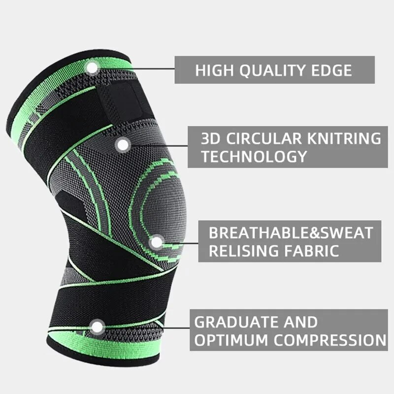 1pcs Sports Kneepad Men Pressu - Running Gear Knee ulasan dan harga