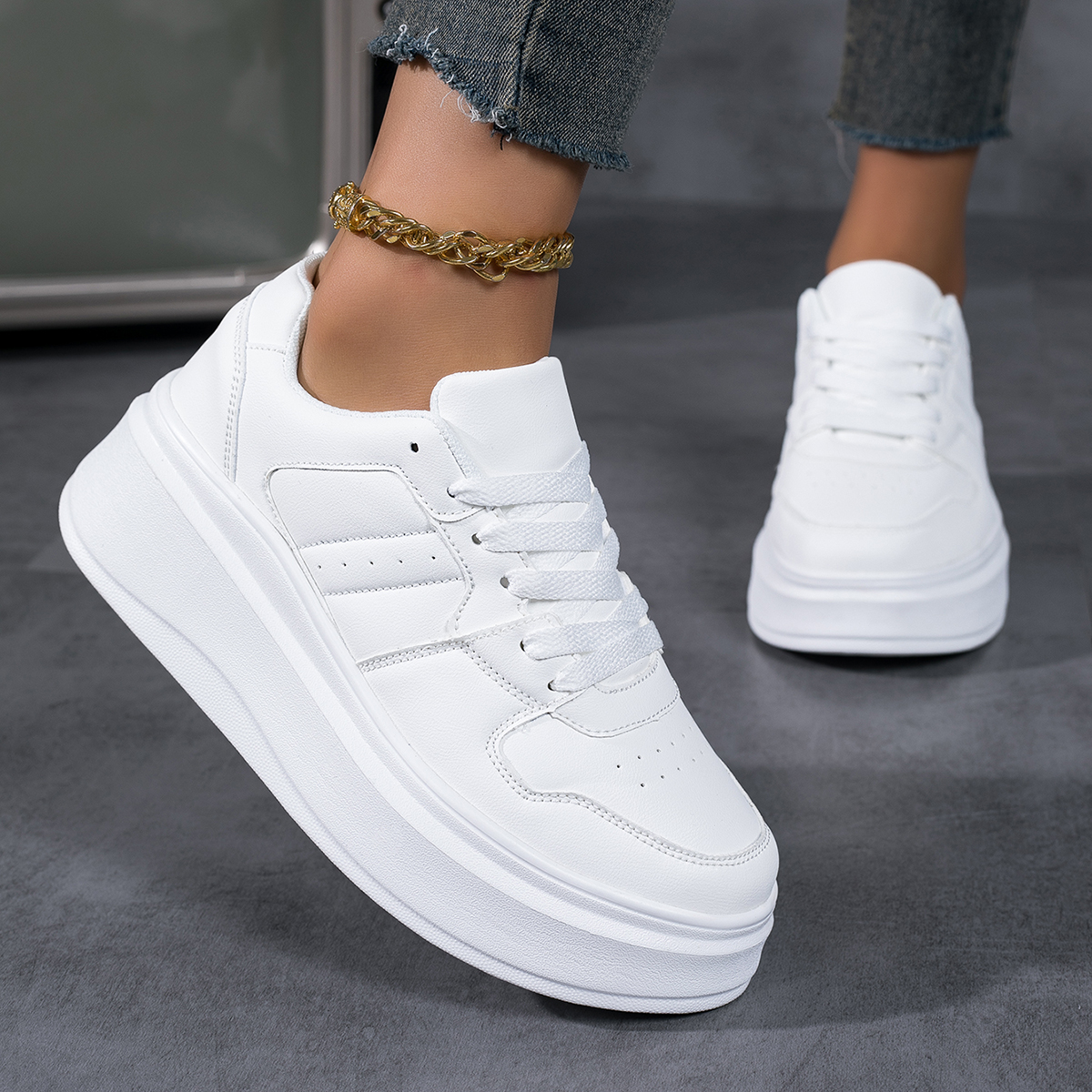 Women's Vulcanize Shoes Flat C - Running Gear Women ulasan dan harga