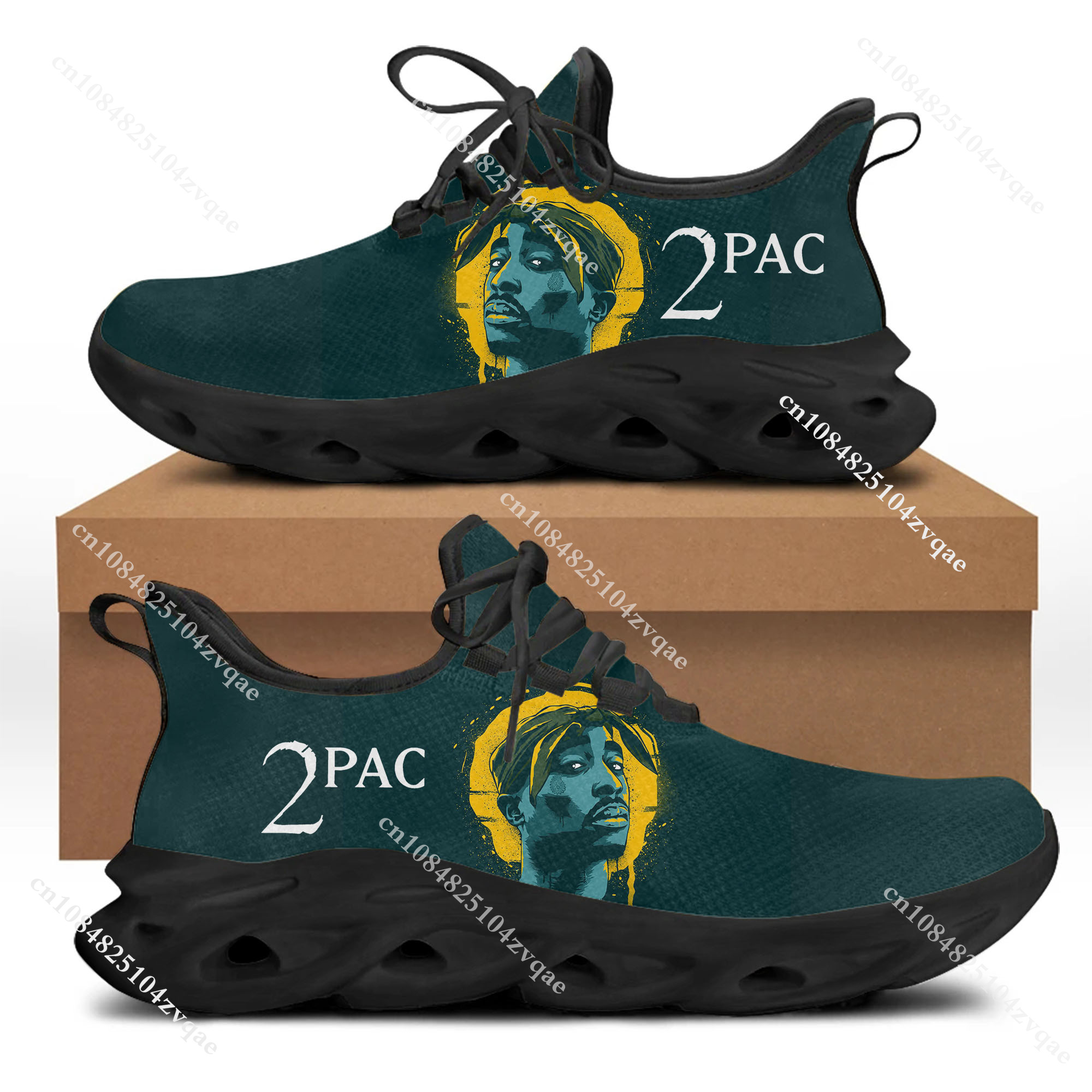 Tupac Rapper 2Pac Flats Sneake - Running Gear Women ulasan dan harga