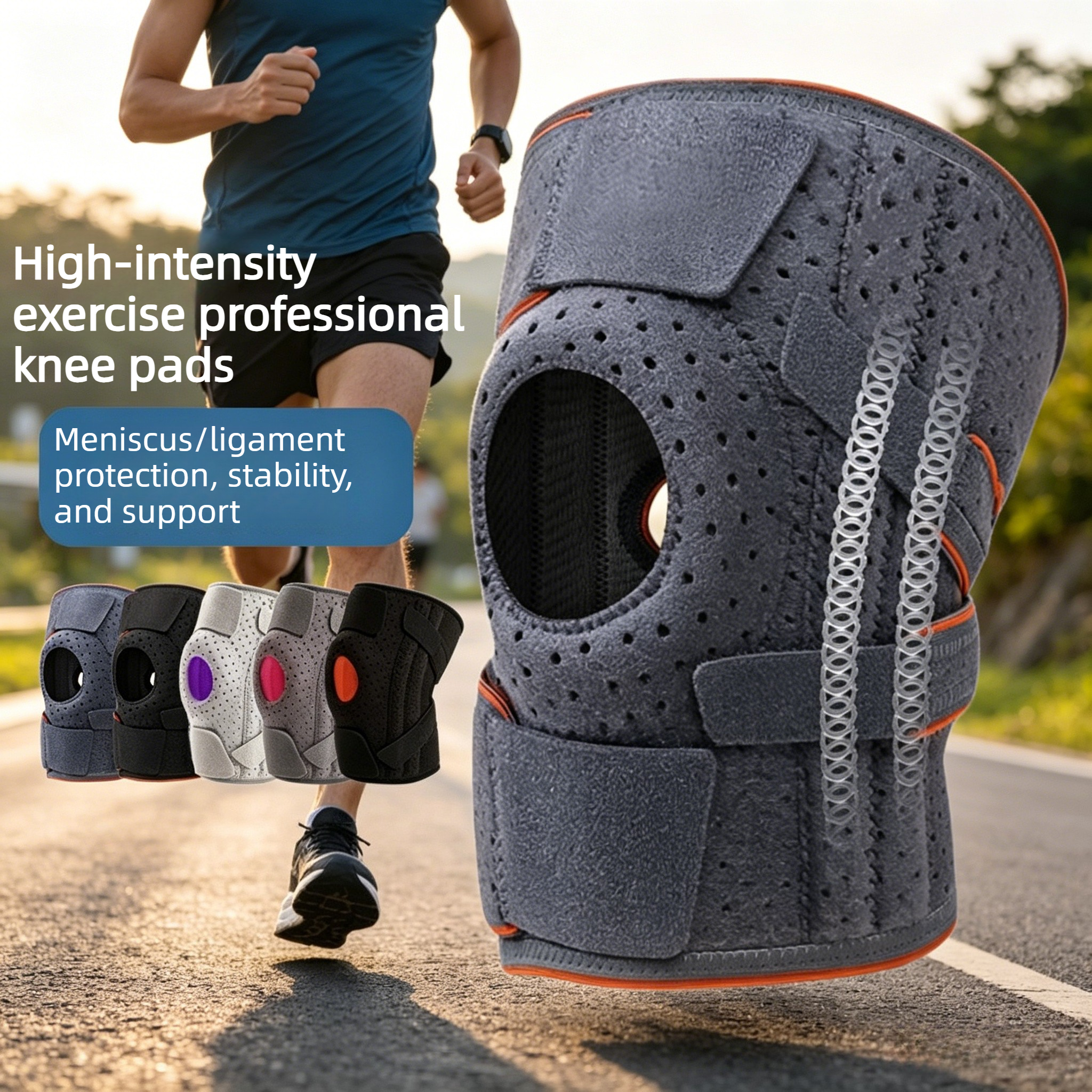 Sports knee pads fitness cycli - Running Gear Knee ulasan dan harga