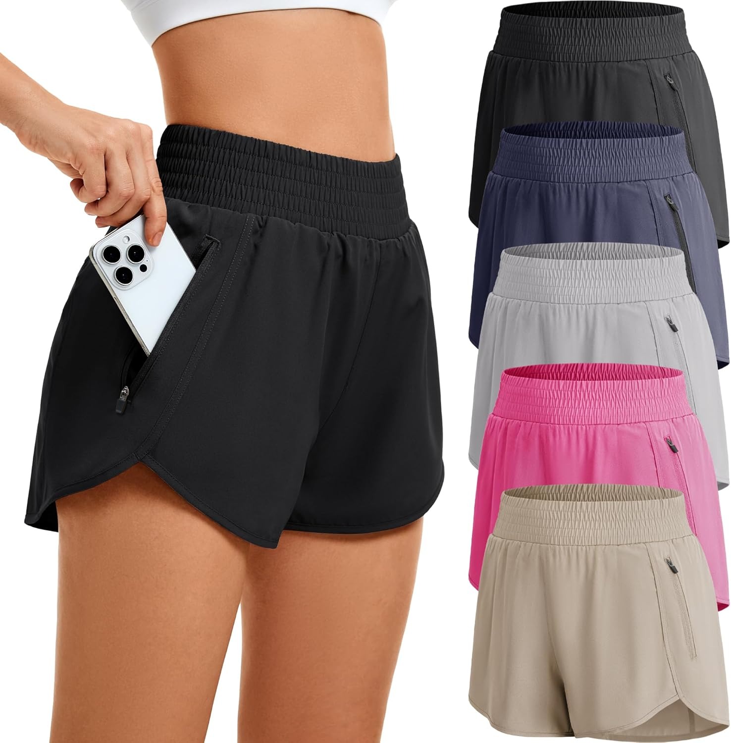 Women's High-waisted Sports Sh - Running Gear Women ulasan dan harga