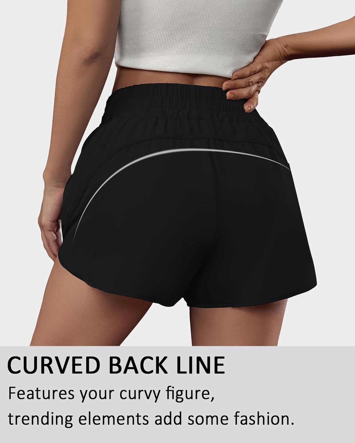 Women's High-waisted Sports Sh - Running Gear Women ulasan dan harga